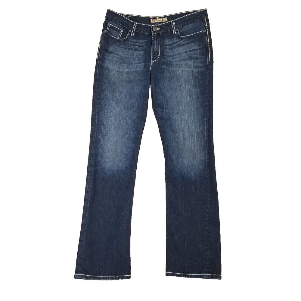 BKE Jeans womens 33 Drew bootcut blue stretch denim pants 36x33.5